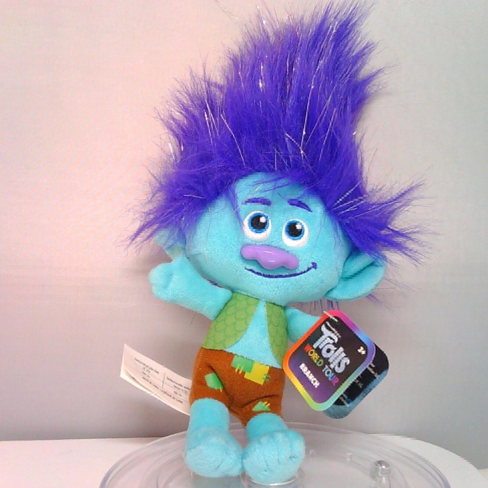 Dreamworks Trolls 8" Plush Stuffed Animal Lot Branch Barb - Holiday Gift